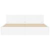 vidaXL Sängynrunko päädyllä valkoinen 160x200 cm