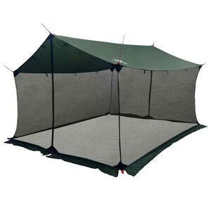 vidaXL Camping-teltta verkkoseinill&auml; 340 x 260 x 220 cm Armivihre&auml;