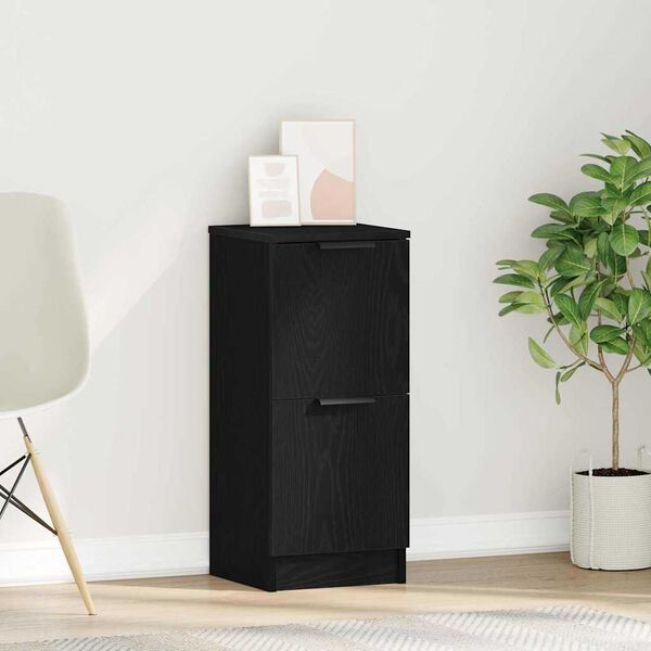 vidaXL Sivup&ouml;yt&auml; Musta tammi. 30 x 30 x 70 cm Tekninen puu