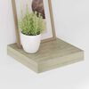 vidaXL Kelluvat sein&auml;hyllyt 4 kpl tammi 23x23,5x3,8 cm MDF