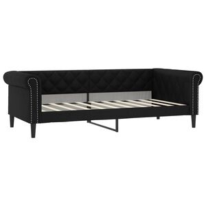 vidaXL Vuodesohva musta 90x190 cm keinonahka