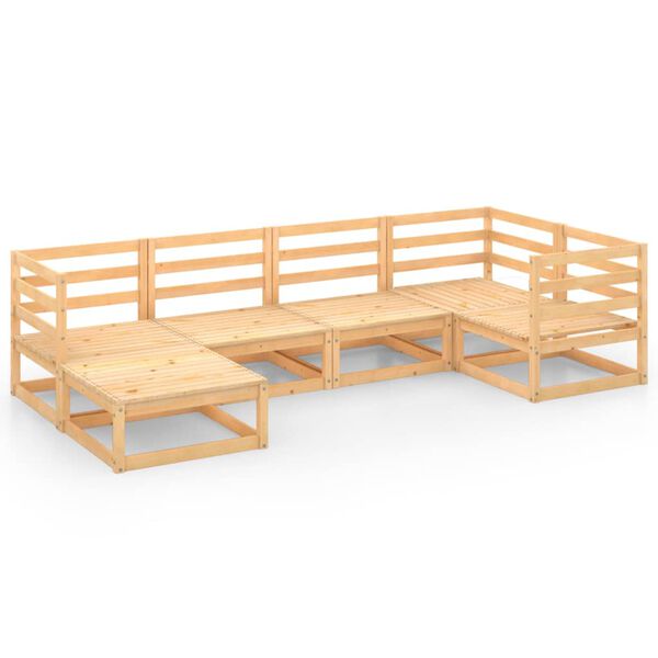 vidaXL 6-osainen Puutarhasohvasarja t&auml;ysi m&auml;nty