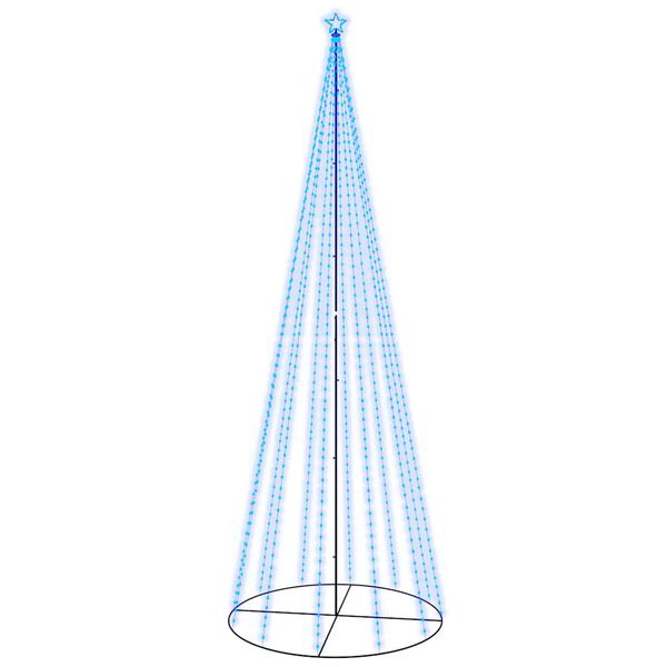 vidaXL Kartio joulukuusi 732 sinist&auml; LED-valoa 160x500 cm