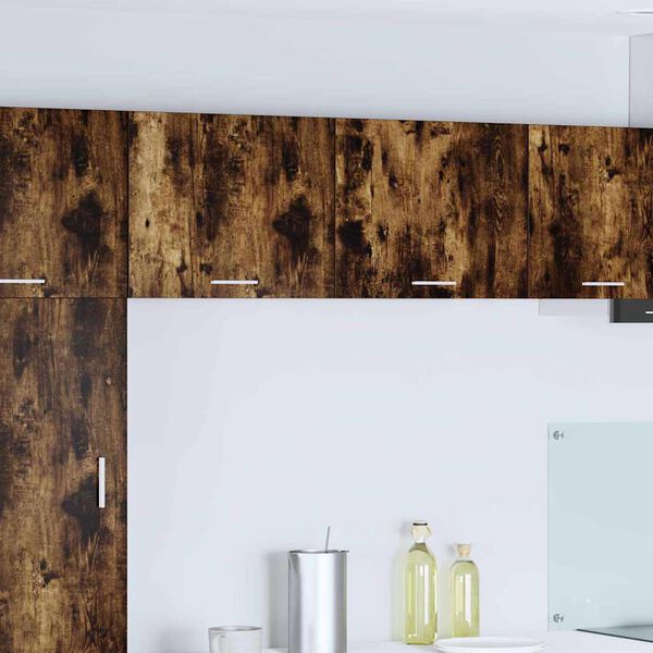 vidaXL Henkarikaappi Savustettu tammi ja valkoinen 50 x 31 x 40 cm