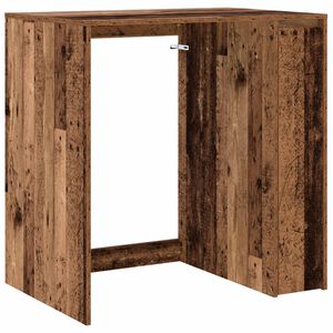 vidaXL Pyykinpesukonekaappi Vanha puu 87 x 60 x 89 cm Tekninen puu