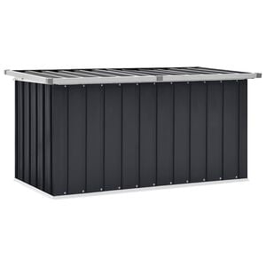vidaXL Puutarhan varastoarkku antrasiitti 129x67x65 cm