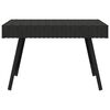 vidaXL Kokoontaittuva sivupöytä musta 60x40x38 cm polyrottinki