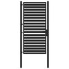 vidaXL Puutarhanportti Lukittava Musta 100x180 cm Alumiini