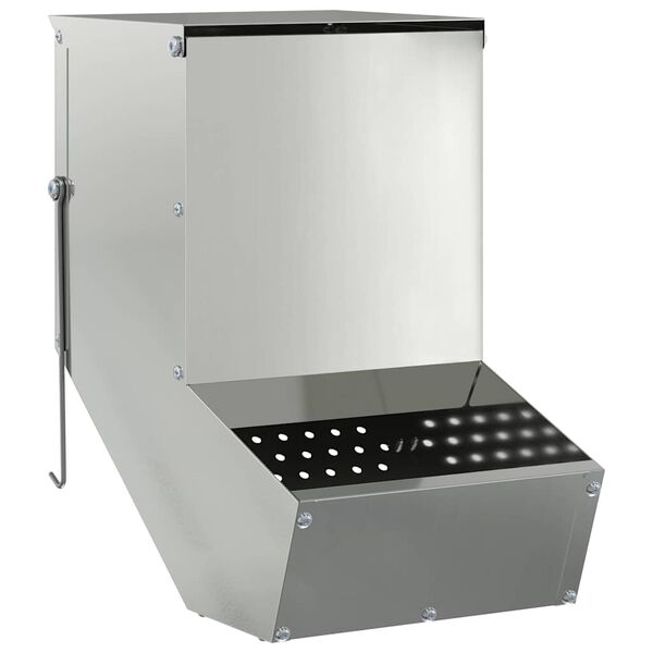 vidaXL Kaninruokkija Hopea 17,5 x 26 x 28,5 cm Galvanoitu ter&auml;s