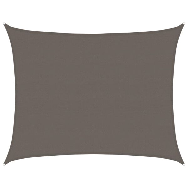 vidaXL Aurinkopurje 160 g/m&sup2; antrasiitti 6x8 m HDPE