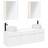 vidaXL Kylpyhuoneen kaappisetti 5 pcs valkoinen 53 x 15,5 x 70 cm