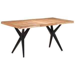 vidaXL Ruokap&ouml;yt&auml; 160x80x76 cm t&auml;ysi akaasiapuu