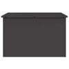vidaXL Ulkos&auml;ilytyslaatikko Musta 80 x 50,5 x 50 cm Ter&auml;s