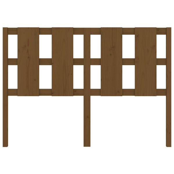 vidaXL Sängynpääty hunajanruskea 145,5x4x100 cm täysi mänty