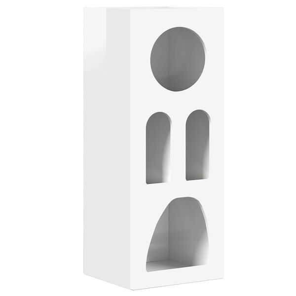 vidaXL Sivup&ouml;yt&auml; Korkean kiillon valkoinen 40 x 35 x 100.5 cm