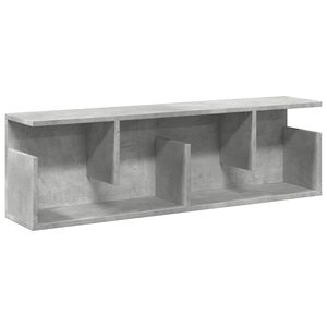 vidaXL Sein&auml;kaappi 100x20x30 cm betoninharmaa tekninen puu