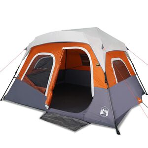 vidaXL Perheteltta LED-valolla 6 henkil&ouml;lle harm./orans. pikavapautus