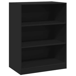 vidaXL Vaatekaappi musta 77x48x102 cm lastulevy