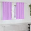 vidaXL Piment&auml;v&auml; verho renkailla 2 pcs Violetti 140 x 140 cm