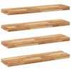 vidaXL Kelluvat hyllyt 4 kpl 80x20x4 cm &ouml;ljytty massiivipuu akaasia