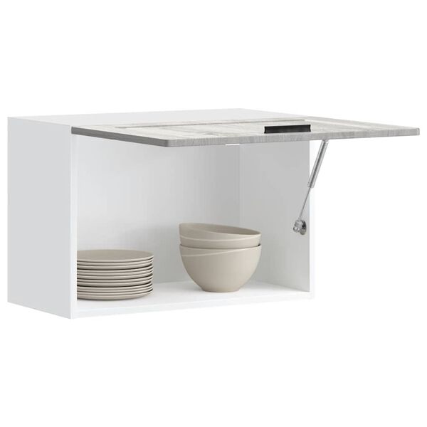 vidaXL Keitti&ouml;n sein&auml;kaappi Porto harmaa sonoma suunniteltu puu