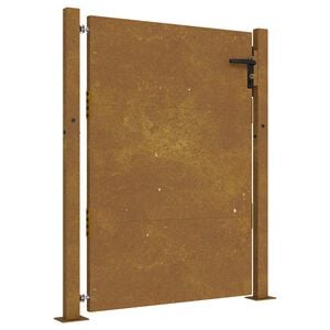 vidaXL Puutarhaportti 100x150 cm Corten-ter&auml;s