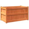 vidaXL Ulkokukkalaatikko vahanruskea 90x50x50 cm t&auml;ysi m&auml;nty