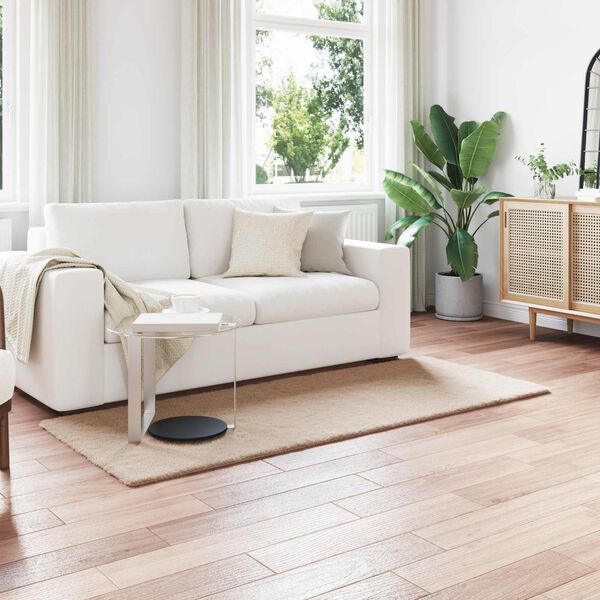 vidaXL Keinotekoinen Kanin Turkis Matto Olite Harmaanruskea Polyesteri