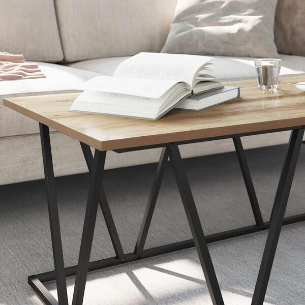 vidaXL Sohvap&ouml;yt&auml; Artisan tammi 100 x 50 x 40 cm