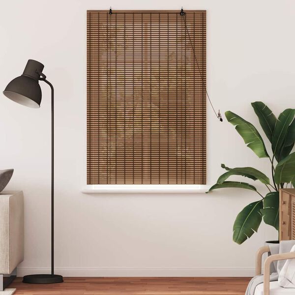 vidaXL Rullaverho verhoilla Ruskea 80 x 160 cm Bambu
