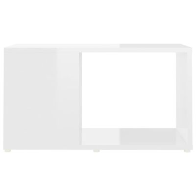 vidaXL TV-taso korkeakiilto valkoinen 60x24x32 cm lastulevy