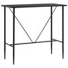 vidaXL Baarip&ouml;yt&auml; musta 120x60x110 cm MDF