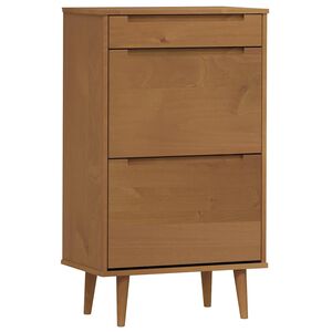 vidaXL Kenk&auml;kaappi MOLDE ruskea 59,5x35x103 cm t&auml;ysi m&auml;nty
