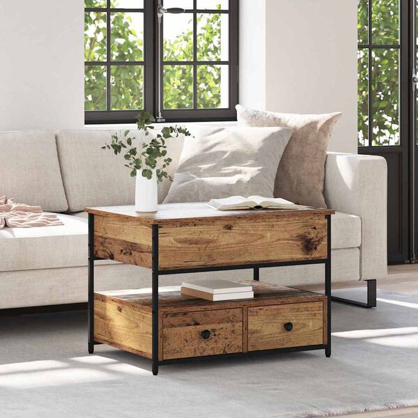 vidaXL Sohvap&ouml;yt&auml; Vanha Puu 70 x 50 x 54.5 cm Tekninen puu