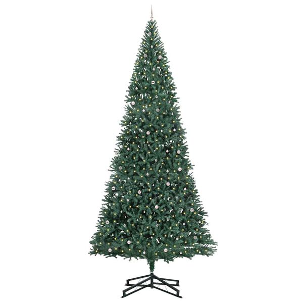 vidaXL Tekoinen Esivalmistettu Joulukuusi Pallosetill&auml; Vihre&auml; 500 cm