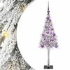 vidaXL Joulukuusi 150 LED-valoilla Valkoinen 120 cm PE ja Ter&auml;s