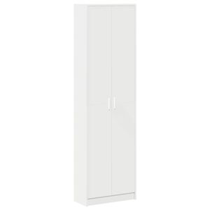 vidaXL Vaatekaappi hyllyll&auml; Valkoinen 55 x 25 x 189 cm Tekninen puu