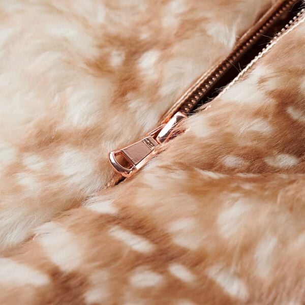 Lasten takki tekoturkis konjakki 92