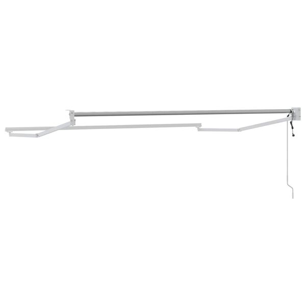 vidaXL S&auml;hk&ouml;k&auml;ytt&ouml;inen ulosvetokangasrunko Valkoinen 2,5 x 2 m