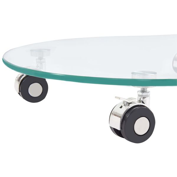 vidaXL Sohvapöytä 45x40x58 cm karkaistu lasi