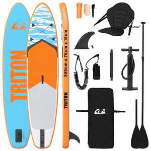 vidaXL SUP-levy penkill&auml; 2-in-1 TRITON 305 x 76 x 15 cm Sininen
