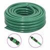 vidaXL Puutarhaletku liitinsarjalla vihre&auml; 0,75" 30 m PVC