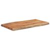 vidaXL P&ouml;yt&auml;levy 70x40x2,5 cm suorakaide t&auml;ysi akasiapuu el&auml;v&auml; reuna