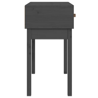 vidaXL Konsolipöytä harmaa 76,5x40x75 cm täysi mänty