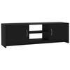 vidaXL TV-taso musta 120x30x37,5 cm lastulevy
