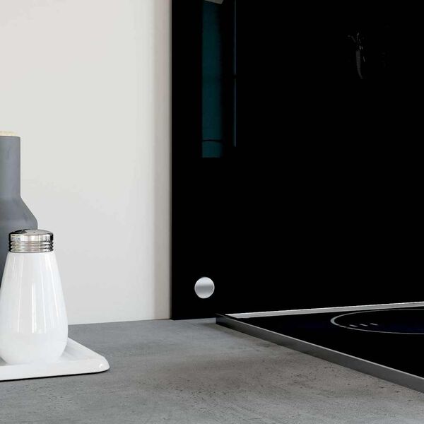 vidaXL Keittiön roiskesuojat 2 kpl musta 80x60 cm karkaistu lasi