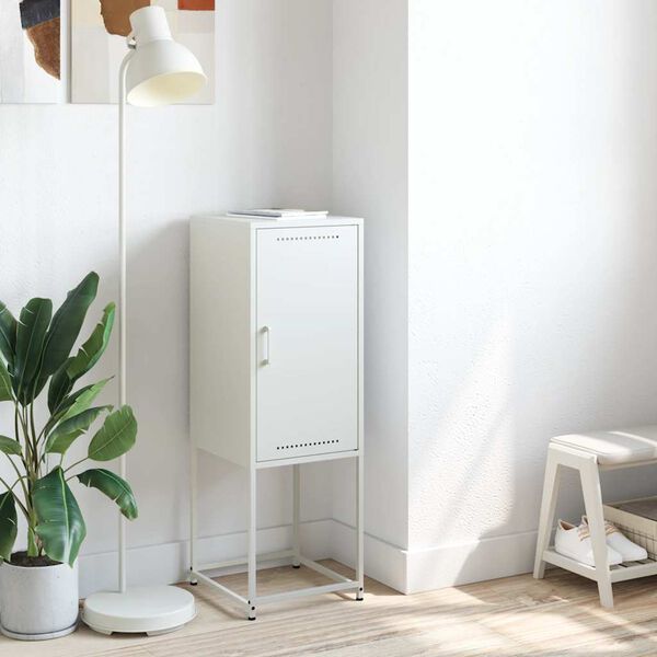 vidaXL Kaappi valkoinen 36x39x107 cm ter&auml;s