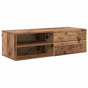 vidaXL puinen kaappi 100,5 x 39 x 30 cm Vanha puu Tekninen puu