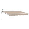 vidaXL S&auml;hk&ouml;k&auml;ytt&ouml;inen Vedett&auml;v&auml; Varjo Beige ja Valkoinen 3,5 x 2 m