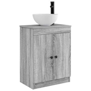 vidaXL Kylpyhuoneen allas Harmaa Sonoma 54 x 35 x 83 cm Tekninen puu